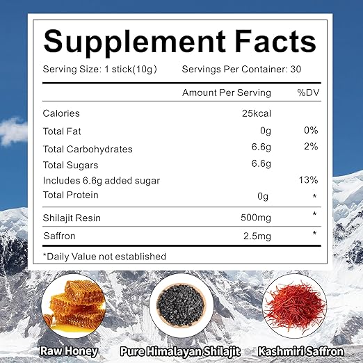 Zentar® Shilajit Honey Sticks